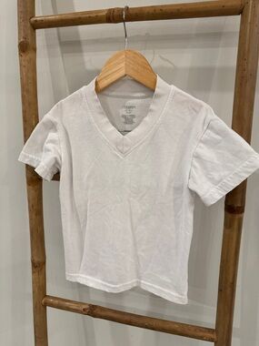 Little Bipsy White V-Neck Kids Tee